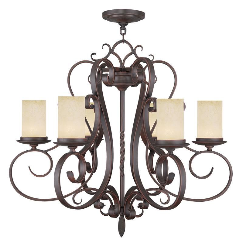 Millburn Manor 30 Inch 6 Light Chandelier by Livex Lighting
